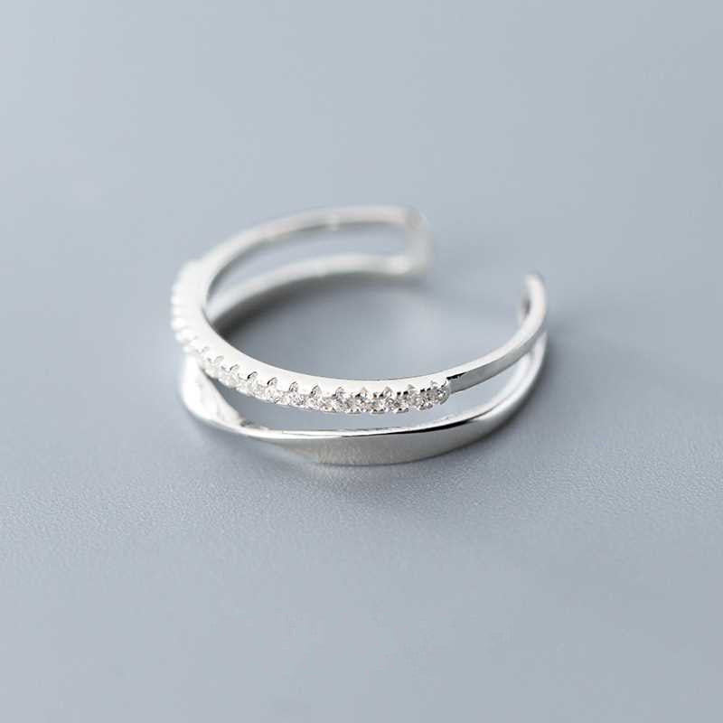 Elegant Double Line Adjustable Ring - Tove