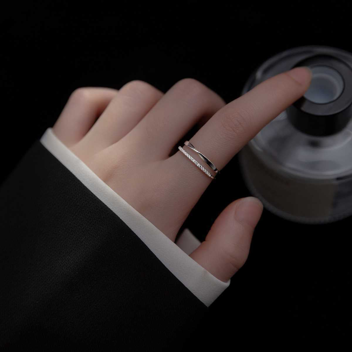 Elegant Double Line Adjustable Ring - Tove