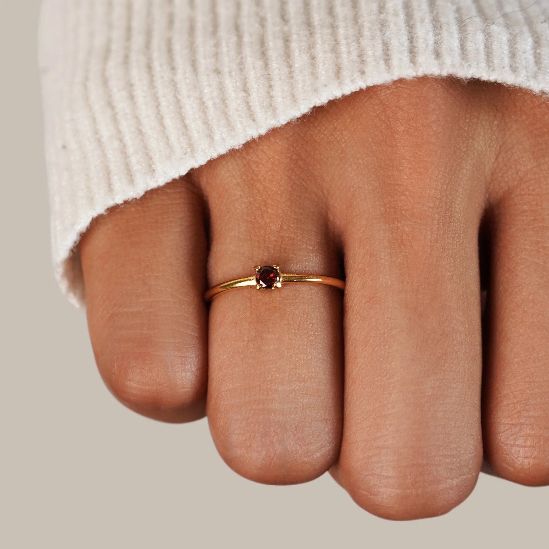 Chic Zircon Glamour ring - Justine