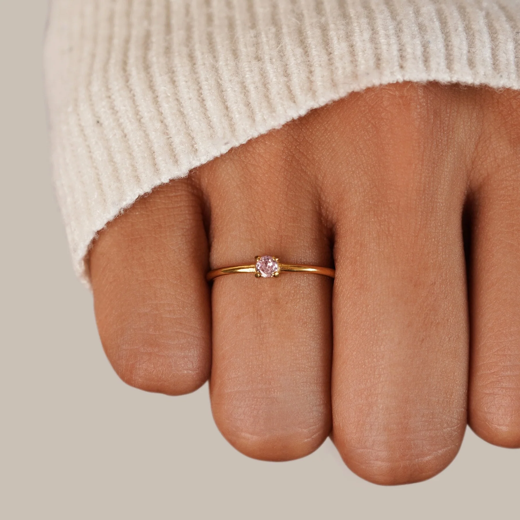 Chic Zircon Glamour ring - Justine