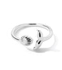 Adjustable Dazzling Siren Ring with Gold Shell - Jørdis
