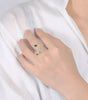 Adjustable Leopard Design Ring with Full Zirconia Radiance - Toril