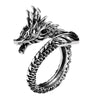 Adjustable Ring in Silver 925 Dragon Style - Rendahl
