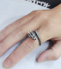 Adjustable Ring in Silver 925 Dragon Style - Rendahl