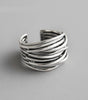 Elegant and Shiny Adjustable Silver Ring - Henriette