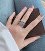 Elegant and Shiny Adjustable Silver Ring - Henriette