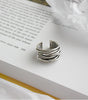 Elegant and Shiny Adjustable Silver Ring - Henriette