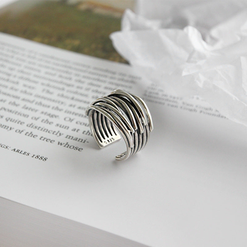 Elegant and Shiny Adjustable Silver Ring - Henriette