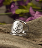 Elegant Pink Boho Silver Ring - Beate