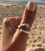 Adjustable Silver Cuddly Ring -  Heidi