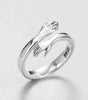 Adjustable Silver Cuddly Ring -  Heidi