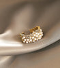 Adjustable Gold Ring in Sparkling Pearls - Taylor