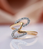 Chic Gold Ring with Dazzling Radiance - Renata