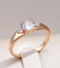 Chic Gold Ring with Crystal Sparkle - Irene