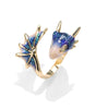 Adjustable Dragon Ring with Hand-Painted Enamel - Eirin