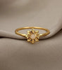 Radiant Gold Ring with Sunflower Design - Henny
