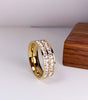 Elegant Two-Layer Ring Embellished with Shimmering Zirconias -Birky