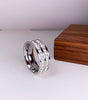Elegant Two-Layer Ring Embellished with Shimmering Zirconias -Birky