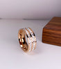 Elegant Two-Layer Ring Embellished with Shimmering Zirconias -Birky