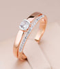 Elegant Gold Ring with Brilliant Zirconia - Edith