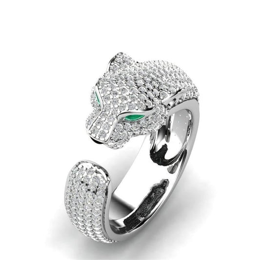 Adjustable Jaguar Ring in Silver and 18-carat Rose Gold - Frandsen