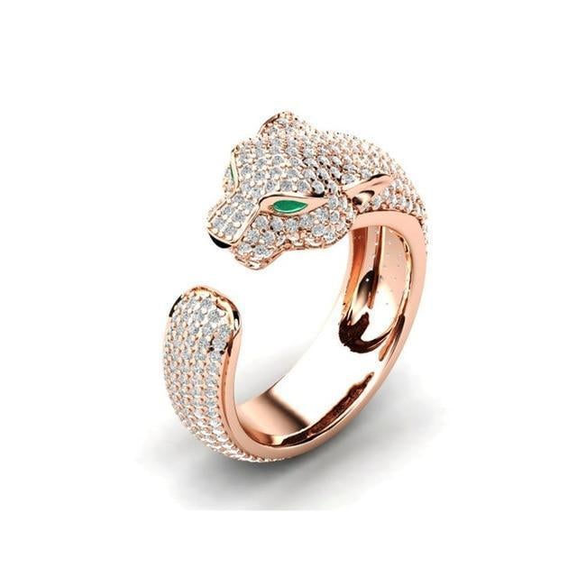 Adjustable Jaguar Ring in Silver and 18-carat Rose Gold - Frandsen
