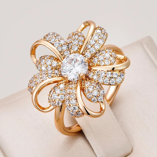 Elegantly Styled Daisy Ring - Dora