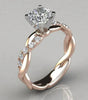 Dazzling Braided Cubic Zirconia Ring -Alma