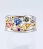 Vintage Sparkling Multicolored Zirconia Ring - Celine