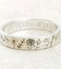 Vintage Silver Ring with Elegant Carved Flower  - Hegdahl