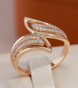 Chic ring adorned with sparkling gold sequins - Erika