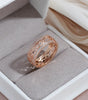 Elegant ivy ring set with sparkling zirconia - Tania