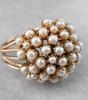 Elegant ring with sparkling pearls - Jasmine
