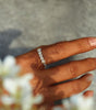 Adjustable 925 Sterling Silver Ring with Hand-Enamelled Daisies - Mary