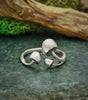 Gothic Silver Ring Inspired by Mushrooms - Finseth