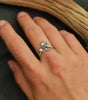 Gothic Silver Ring Inspired by Mushrooms - Finseth