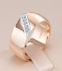 Elegant Gold Ring with Dazzling Zirconiums - Dina