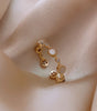 Elegant gold ring with White Opal and adjustable design - Eline