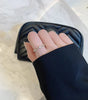Elegant gold ring with White Opal and adjustable design - Eline