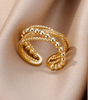 Refined and elegant gold ring - Alme