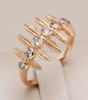 Zirconium ring with bewitching ivy design  - Leslie