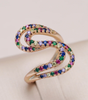 Refined ring in vibrant zirconia - Laila