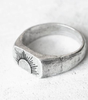 Vintage silver ring with dazzling solar design - Nordholm