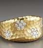 Vintage ring adorned with brilliant gold zirconium - Solenne