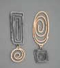 Dazzling Boho Spiral Earrings with Gold and Silver Details - Cora